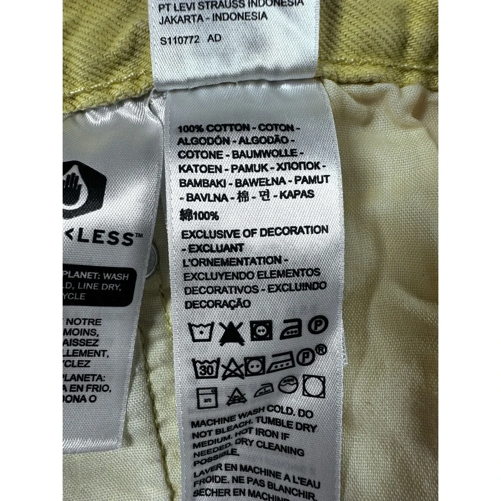 Levi's 501 Yellow High-Rise‎ Denim Shorts | Size 29